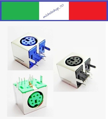 Connettore saldare ps2 nero - a,