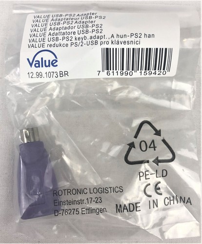 Value ps2 usb adattatore - ps2-usb, per